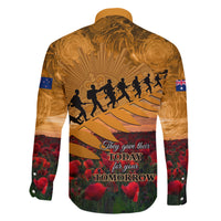 ANZAC Day 2024 Family Matching Short Sleeve Bodycon Dress and Hawaiian Shirt Silver Fern With A Trumpet Soldier LT01 - Polynesian Pride