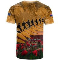 ANZAC Day 2024 T Shirt Silver Fern With A Trumpet Soldier LT01 - Polynesian Pride