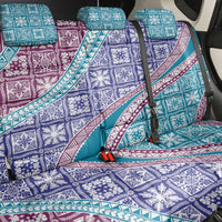 Hawaiian Quilt Pattern Back Car Seat Cover Purple Blue Color Mixed LT01 - Polynesian Pride