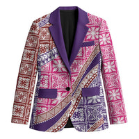 Hawaiian Quilt Pattern Blazer Sweet Color Mixed - Polynesian Pride