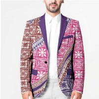 Hawaiian Quilt Pattern Blazer Sweet Color Mixed - Polynesian Pride