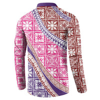 Hawaiian Quilt Pattern Button Sweatshirt Sweet Color Mixed LT01 - Polynesian Pride