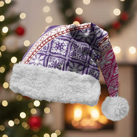 Hawaiian Quilt Pattern Christmas Santa Hat Sweet Color Mixed - Polynesian Pride