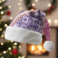 Hawaiian Quilt Pattern Christmas Santa Hat Sweet Color Mixed - Polynesian Pride