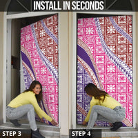 Hawaiian Quilt Pattern Door Cover Sweet Color Mixed LT01 - Polynesian Pride