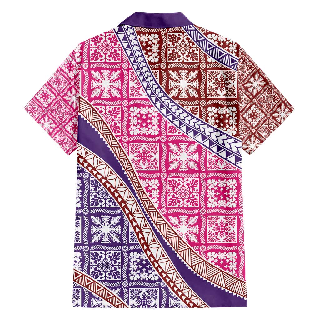 Hawaiian Quilt Pattern Family Matching Short Sleeve Bodycon Dress and Hawaiian Shirt Sweet Color Mixed LT01 - Polynesian Pride