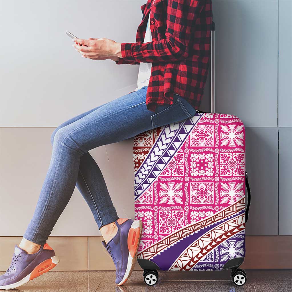 Hawaiian Quilt Pattern Luggage Cover Sweet Color Mixed - Polynesian Pride