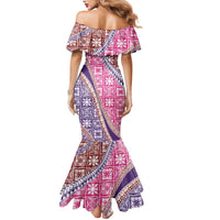 Hawaiian Quilt Pattern Mermaid Dress Sweet Color Mixed LT01 - Polynesian Pride