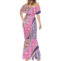 Hawaiian Quilt Pattern Mermaid Dress Sweet Color Mixed LT01 - Polynesian Pride