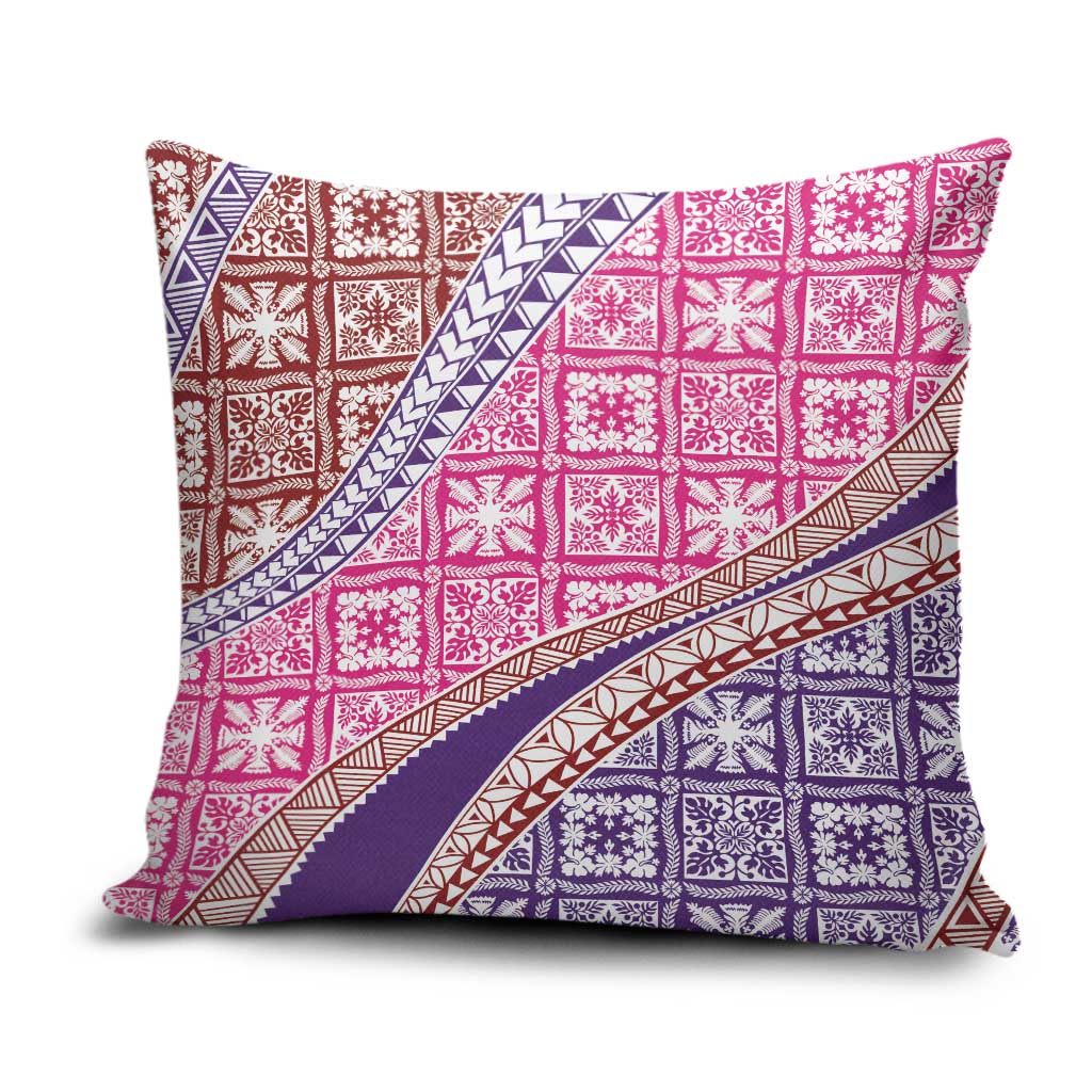 Hawaiian Quilt Pattern Pillow Cover Sweet Color Mixed LT01 Pink - Polynesian Pride