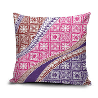Hawaiian Quilt Pattern Pillow Cover Sweet Color Mixed LT01 Pink - Polynesian Pride