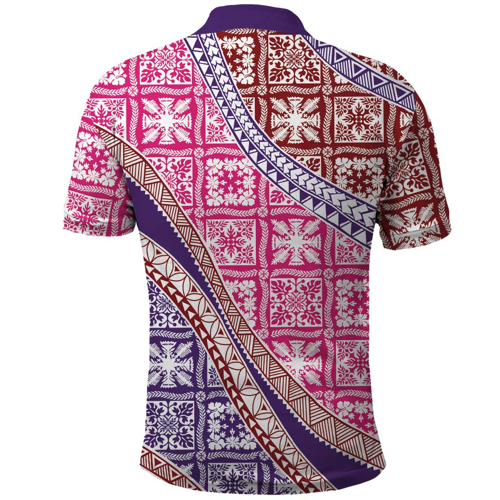 Hawaiian Quilt Pattern Polo Shirt Sweet Color Mixed - Polynesian Pride