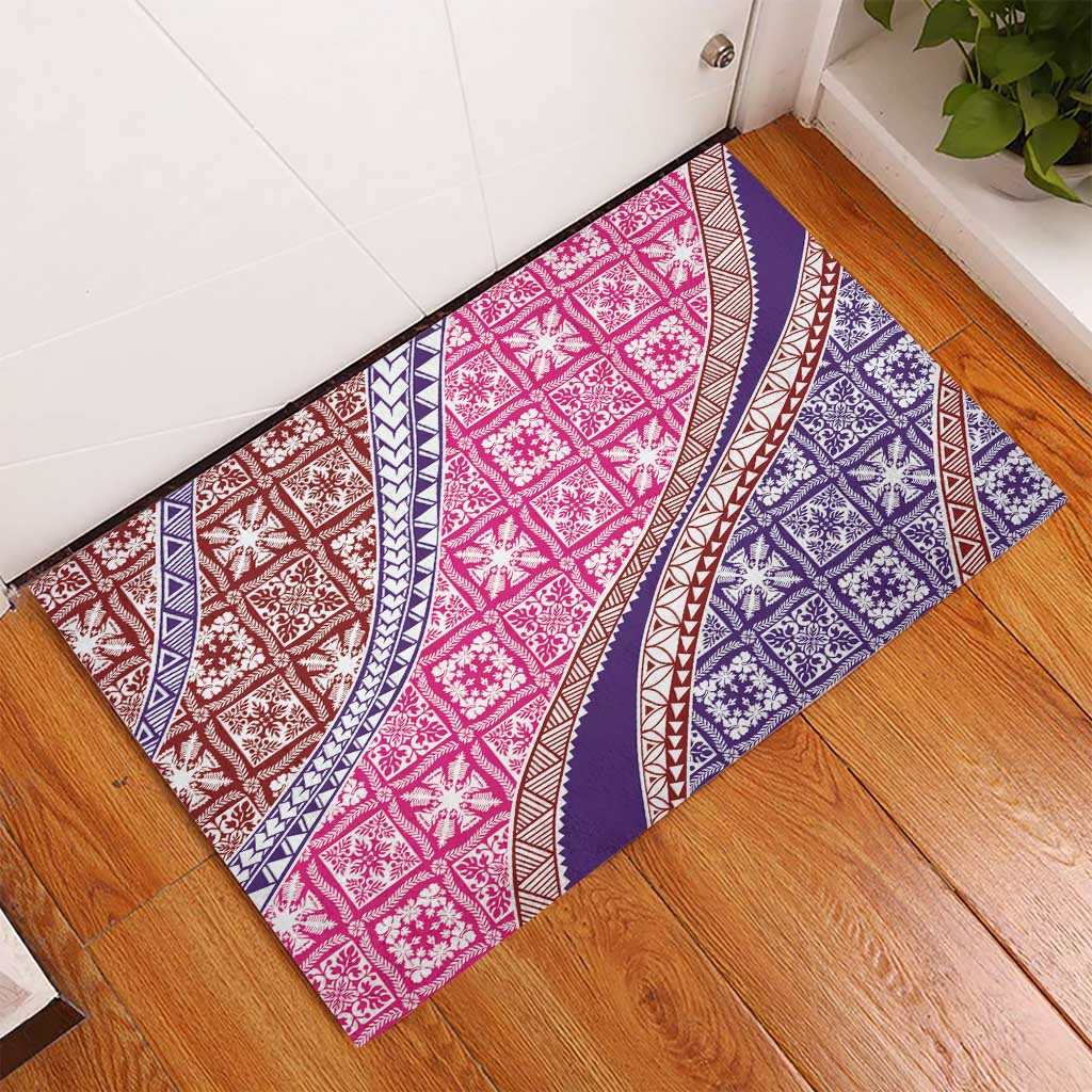 Hawaiian Quilt Pattern Rubber Doormat Sweet Color Mixed LT01 - Polynesian Pride