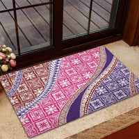 Hawaiian Quilt Pattern Rubber Doormat Sweet Color Mixed LT01 - Polynesian Pride