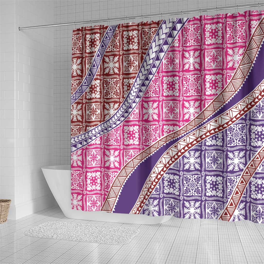 Hawaiian Quilt Pattern Shower Curtain Sweet Color Mixed LT01 - Polynesian Pride