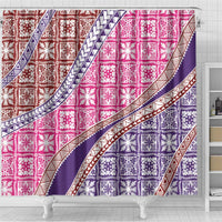 Hawaiian Quilt Pattern Shower Curtain Sweet Color Mixed LT01 - Polynesian Pride