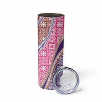 Hawaiian Quilt Pattern Skinny Tumbler Sweet Color Mixed LT01 - Polynesian Pride