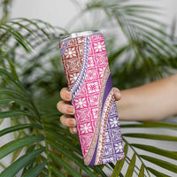 Hawaiian Quilt Pattern Skinny Tumbler Sweet Color Mixed LT01 - Polynesian Pride