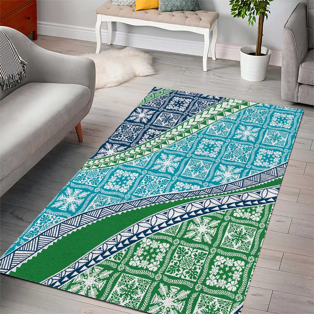 Hawaiian Quilt Pattern Area Rug Fresh Color Mixed LT01 - Polynesian Pride