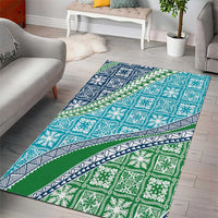 Hawaiian Quilt Pattern Area Rug Fresh Color Mixed LT01 - Polynesian Pride