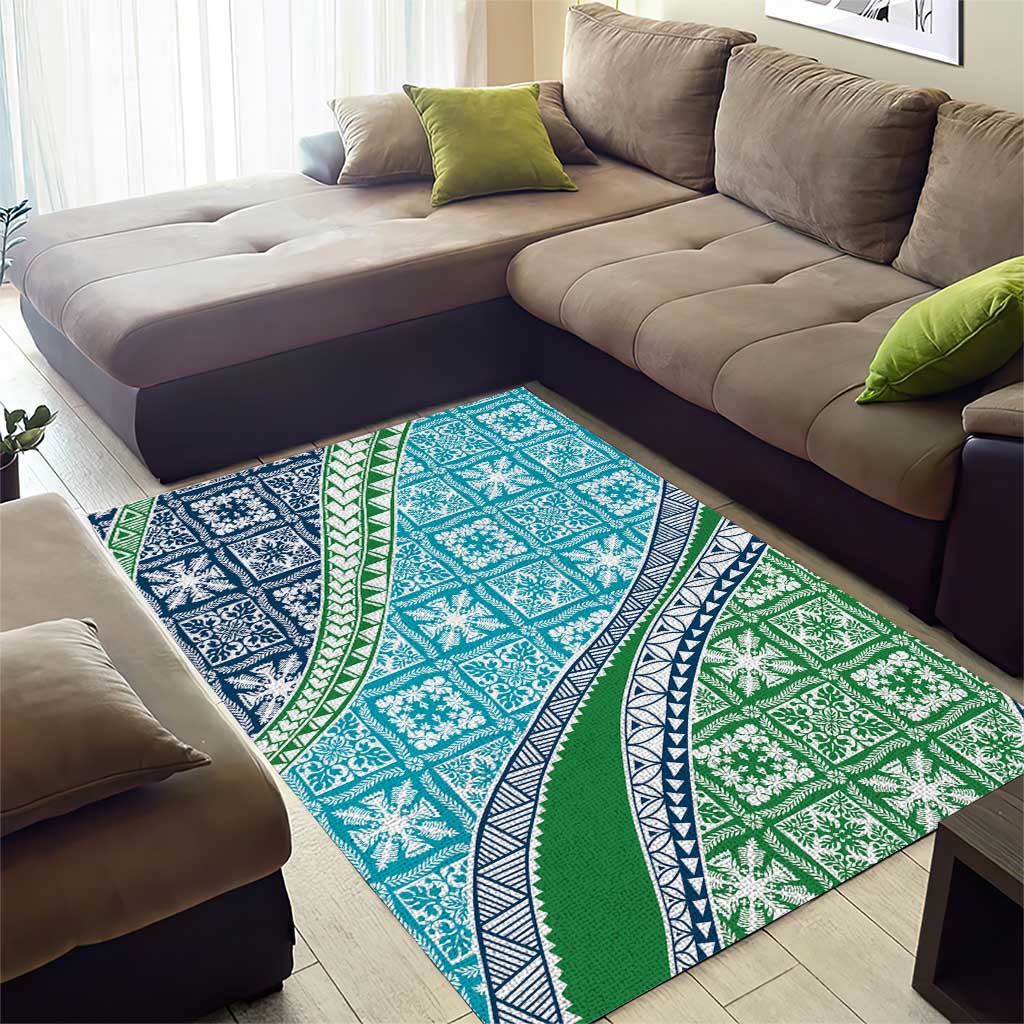 Hawaiian Quilt Pattern Area Rug Fresh Color Mixed LT01 - Polynesian Pride