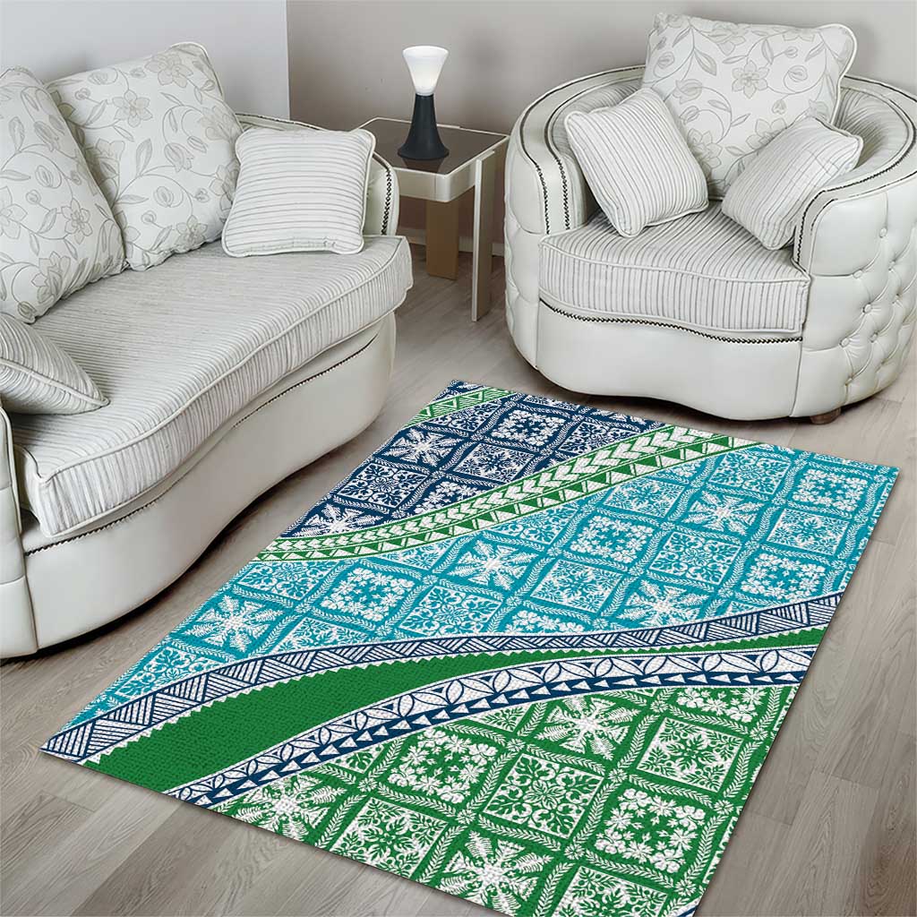 Hawaiian Quilt Pattern Area Rug Fresh Color Mixed LT01 - Polynesian Pride