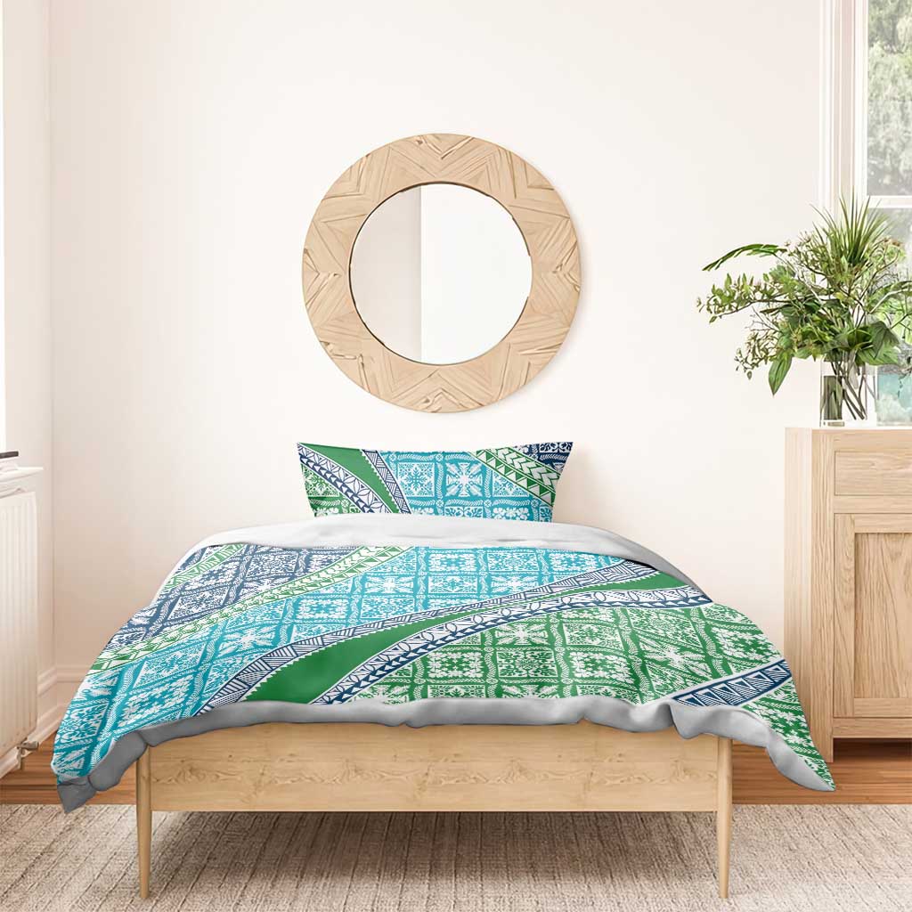 Hawaiian Quilt Pattern Bedding Set Fresh Color Mixed - Polynesian Pride