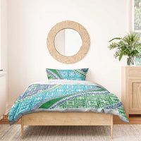 Hawaiian Quilt Pattern Bedding Set Fresh Color Mixed - Polynesian Pride