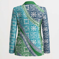 Hawaiian Quilt Pattern Blazer Fresh Color Mixed - Polynesian Pride