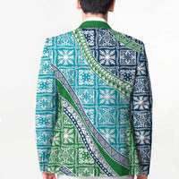 Hawaiian Quilt Pattern Blazer Fresh Color Mixed - Polynesian Pride