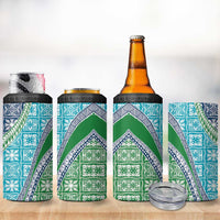 Hawaiian Quilt Pattern 4 in 1 Can Cooler Tumbler Fresh Color Mixed LT01 - Polynesian Pride
