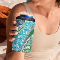 Hawaiian Quilt Pattern 4 in 1 Can Cooler Tumbler Fresh Color Mixed LT01 - Polynesian Pride