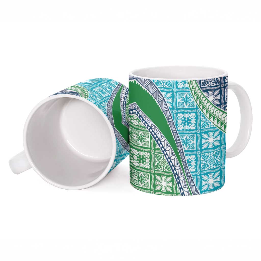 Hawaiian Quilt Pattern Ceramic Mug Fresh Color Mixed LT01 - Polynesian Pride