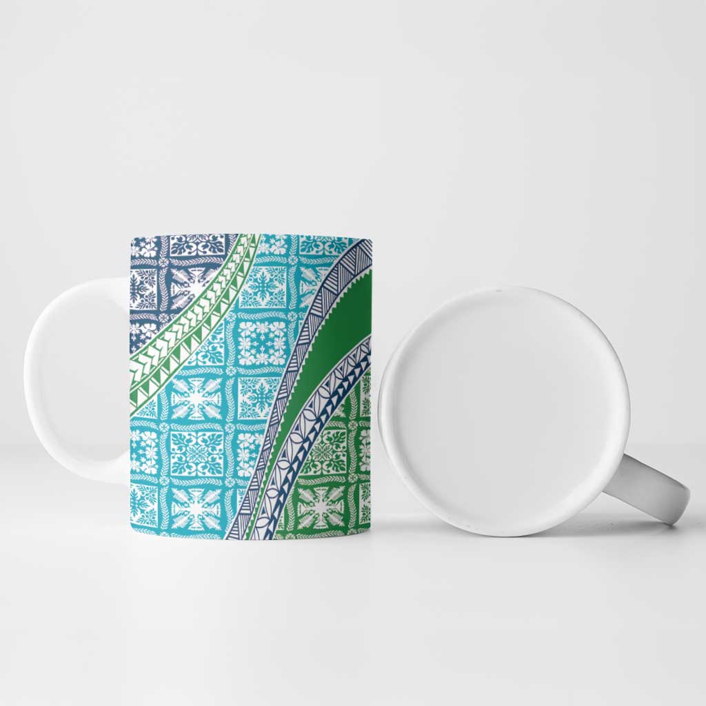 Hawaiian Quilt Pattern Ceramic Mug Fresh Color Mixed LT01 - Polynesian Pride