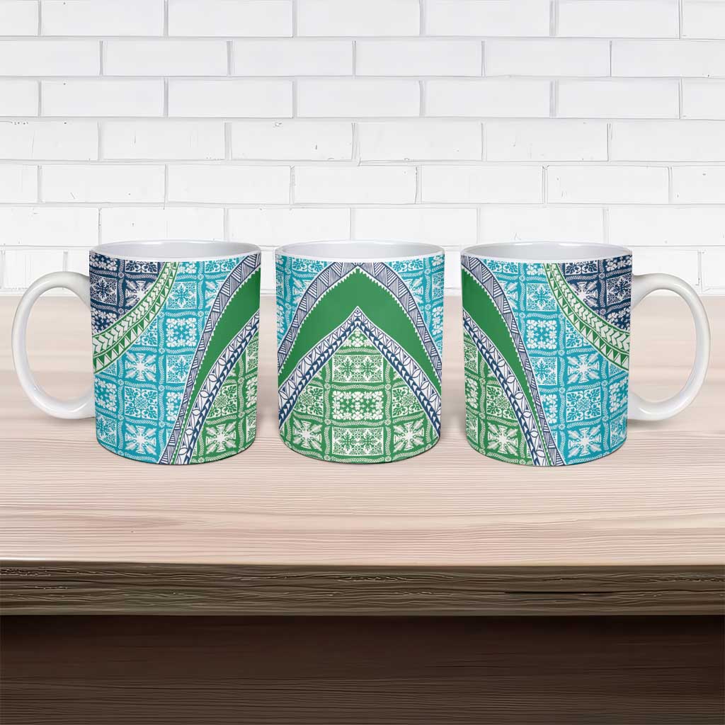 Hawaiian Quilt Pattern Ceramic Mug Fresh Color Mixed LT01 - Polynesian Pride