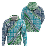 Hawaiian Quilt Pattern Hoodie Fresh Color Mixed - Polynesian Pride