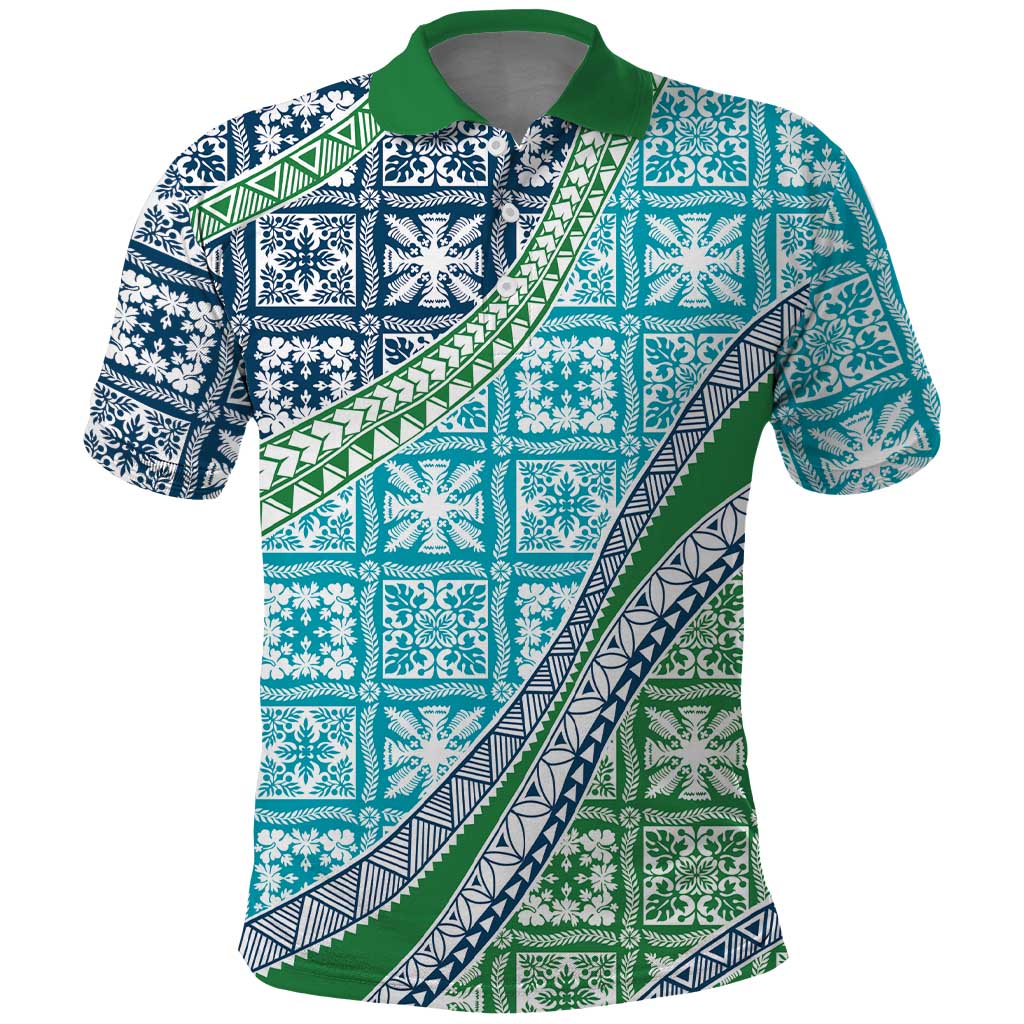 Hawaiian Quilt Pattern Polo Shirt Fresh Color Mixed - Polynesian Pride