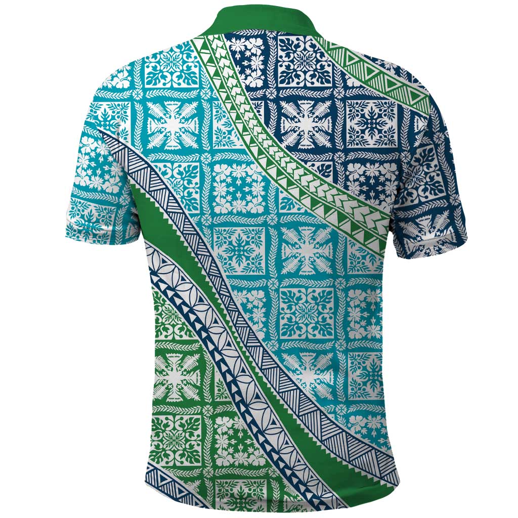 Hawaiian Quilt Pattern Polo Shirt Fresh Color Mixed - Polynesian Pride