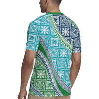 Hawaiian Quilt Pattern Rugby Jersey Fresh Color Mixed LT01 - Polynesian Pride