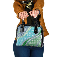 Hawaiian Quilt Pattern Shoulder Handbag Fresh Color Mixed LT01 One Size Green - Polynesian Pride