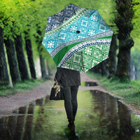 Hawaiian Quilt Pattern Umbrella Fresh Color Mixed - Polynesian Pride