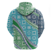 Hawaiian Quilt Pattern Zip Hoodie Fresh Color Mixed LT01 - Polynesian Pride