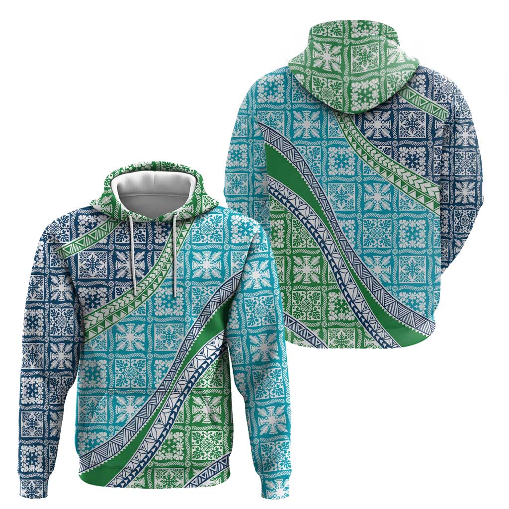 Hawaiian Quilt Pattern Zip Hoodie Fresh Color Mixed LT01 - Polynesian Pride