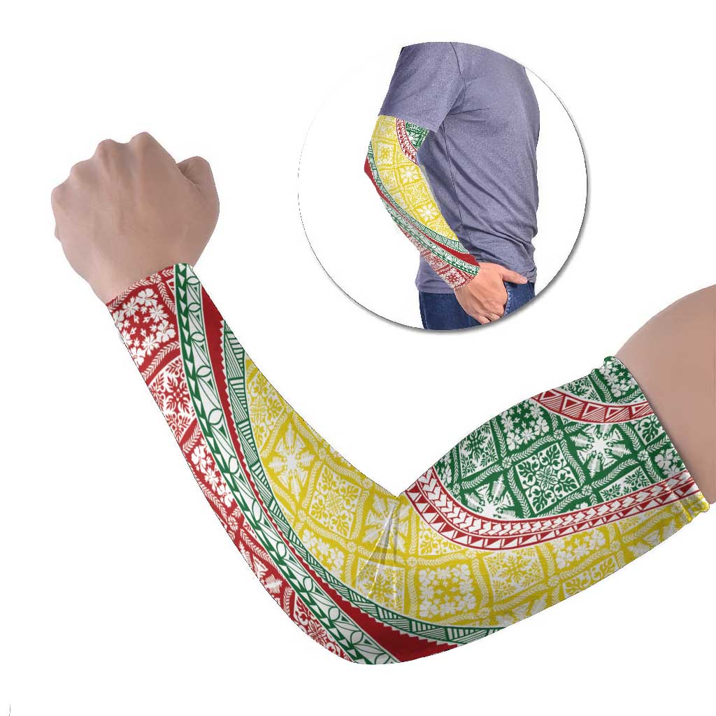 Hawaiian Quilt Pattern Arm Sleeves Special Color Mixed LT01 Set of 2 Multicolor - Polynesian Pride