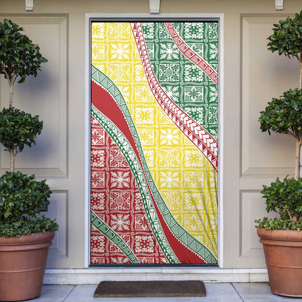 Hawaiian Quilt Pattern Door Cover Special Color Mixed LT01 Multicolor - Polynesian Pride