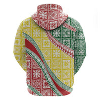 Hawaiian Quilt Pattern Hoodie Special Color Mixed - Polynesian Pride