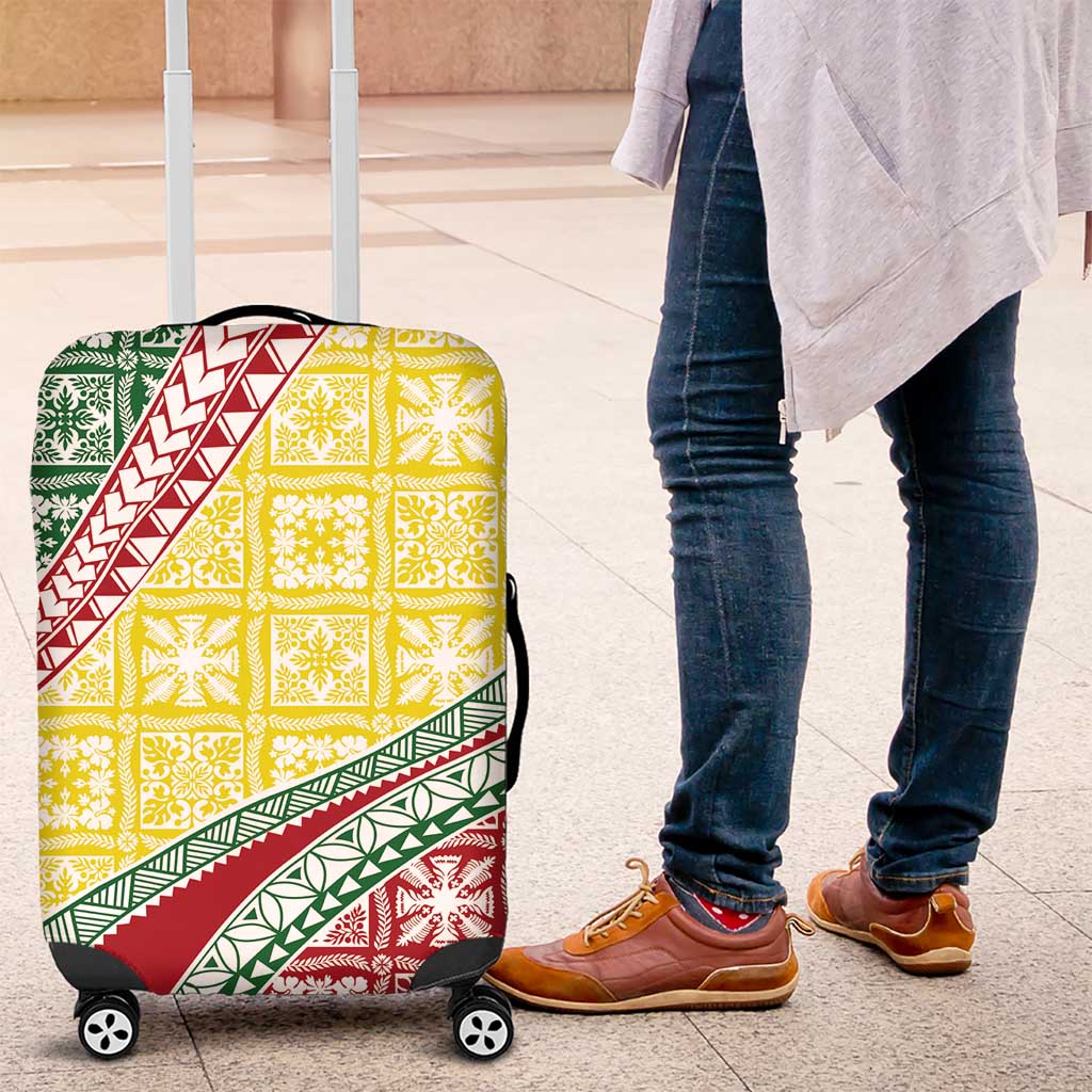 Hawaiian Quilt Pattern Luggage Cover Special Color Mixed LT01 Multicolor - Polynesian Pride