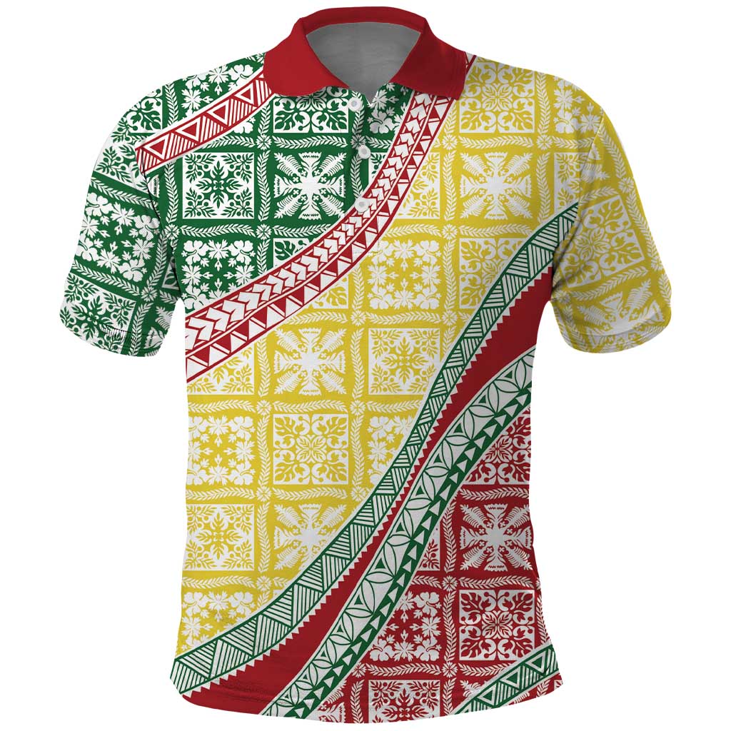 Hawaiian Quilt Pattern Polo Shirt Special Color Mixed - Polynesian Pride