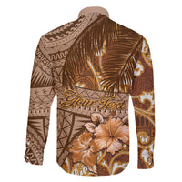 Personalised Fiji Masi Family Matching Short Sleeve Bodycon Dress and Hawaiian Shirt Bula Fijian Masi Tapa Vintage Style LT01 - Polynesian Pride