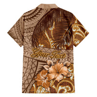 Personalised Fiji Masi Family Matching Tank Maxi Dress and Hawaiian Shirt Bula Fijian Masi Tapa Vintage Style LT01 - Polynesian Pride